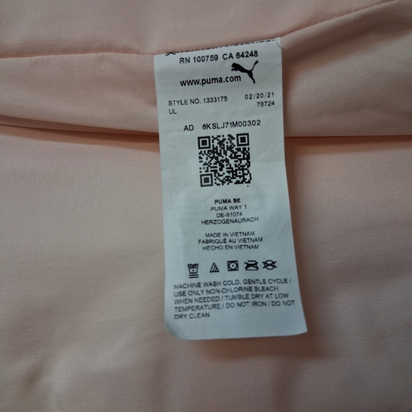 Puma Kids Light Pink Quilted Vest Size M.10/12 - Picture 14 of 16